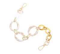 AKOOSY Catena Borsa Donna Vintage in Resina Acrilica Durevole Tracolla Corta per Pochette e Tote Bag Accessorio DIY per Personalizzare Borse con Stile retrò