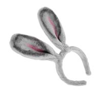 AKOOSY Cerchietto Orecchie Coniglio Grigio Accessorio Furry Per Cosplay e Festeggiamenti Orecchie Lunghe Per Matrimoni e Compleanni