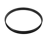 AKOOSY Cerchio per Batteria Nero in Ferro Resistente e Stabile, Accessorio per Rullante Adatto a Vari Stili Musicali, per Esibizioni Live e Uso Domestico