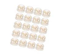 AKOOSY Chiusure per Orecchini in Silicone Dorato 20 Pezzi, Tappi di Sicurezza Elastici e Resistenti per Orecchini a Perno, Comfort per Uso Quotidiano Donne, Fermagli di Ricambio