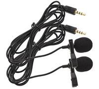 AKOOSY Clip Alta Sensibilità e Suono Chiaro Materiale Aps e Spugna 2 Pezzi per Microfono Lavalier 3.5mm per Registrazione Rap e Insegnanti