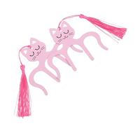 AKOOSY Clip e Design Cartoon a Forma di Gatto Rosa 2 Pezzi per Spartiti Pianoforte in Acciaio per Tenere Ferme le Pagine Durante la Lettura Superficie Liscia