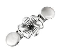AKOOSY Clip per Scialle in Lega Argento Morsetti Alligatore, Elegante Accessorio Vintage per Eventi Formali e Capodanno, Non Danneggia Tessuto