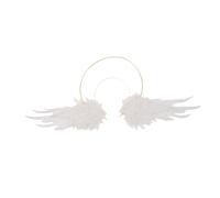 AKOOSY Corona Angelica a Forma per Cosplay e Carnevale, Accessorio per Donna