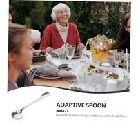 AKOOSY cucchiaio a gomito Prodotti per la degli anziani forniture per i pazienti prodotti per pazienti costretti a gadget per anziani Acciaio inossidabile