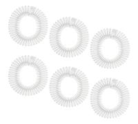 AKOOSY Fermacapelli Invisibile per Donne e Ragazze, 6 Pezzi in Plastica, Design Circolare Ultra Sottile, Multiuso con Tenuta Tutto Giorno per Lavoro e Studio