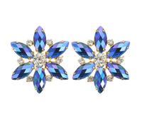 AKOOSY Fermagli per Scarpe in Cristallo a Forma di Fiore Scuro Set da 1 Paio Clip Multifunzionale per Sandali e Tacchi Alti Decorazione per Scarpe e Accessori Moda