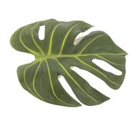 AKOOSY Fermatende e Stile Rustico p e Verde a Forma di Foglia Monstera Tende in Plastica e Tessuto, Compatibilità Soggiorno e Camera da Letto