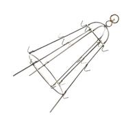 AKOOSY Graticola Barbecue in Inossidabile con Gancio Mensola Antiruggine per Barbecue Esterno Accessorio Pratico e Facile da per Spiedini e Cottura all