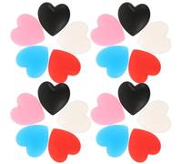 AKOOSY Impugnature per Occhiali in Silicone Antiscivolo a Forma di Cuore 25 Paia Riutilizzabili Super Leggere per Adatte per Uso Quotidiano e Attività All'aperto