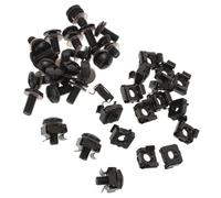 AKOOSY Kit 40 Viti e Dadi in Gabbia per Rack M6 X 14 MM Rondelle Antiscivolo Nere per Server e Apparecchiature Multimediali in Spazi Compatti