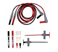 AKOOSY Kit di 16 Pezzi Punte Tester per Multimetro Impugnature Comode in Pvc Resistenti al Calore al Freddo per Formazione Educativa e Ingegneria Elettrica in Loco