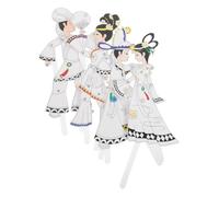AKOOSY Kit Di 4 Marionette Per Ombre Cinesi: Kit Fai Da Te Per Marionette Per Ombre Cinesi - Personaggi Tradizionali Fatti A Mano Per Decorazioni Per Feste E Celebrazioni Culturali