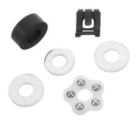 AKOOSY Kit di Riparazione per Cilindro Sedia Ufficio, Anello Fermo | Metallo e Plastica, Rondella a Stella, Distanziali e Boccola, per Manutenzione Sedile Girevole
