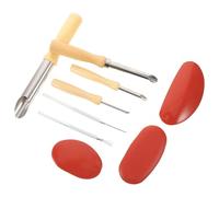 AKOOSY Kit Utensili per Ceramica da 9 Pezzi Strumenti per Scolpire Argilla, Punzonatura e Modellatura, Set Completo per Lavori Manuali di Scultura e Costruzione Artigianale