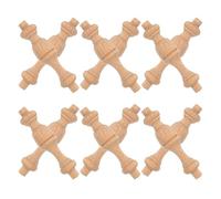 AKOOSY Mini Pilastri in Legno 12 Pezzi per Decorazioni Classiche e Scale con Finitura Non Verniciata 7,5x1,8 cm