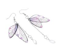 AKOOSY Orecchini Pendenti di Farfalla con Strass Leggeri e Luminosi da Donna per Feste Cosplay e Quotidiano Design Verde Menta