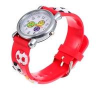 AKOOSY Orologio per Ragazzo Ragazza Motivo Calcio 3d in Plastica e Vetro, Design Leggero e Semplice, per Ragazze e Ragazzi