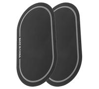 AKOOSY Pad Protezione per Testa del Tamburo Riduce Rumore ed Estende Durata 2 Pezzi in Pet Nero, Rinforzati per Batteria per Performance Live e Jam Sessions