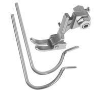 AKOOSY Piedino per Pressa a Rullo per Macchina da Cucire Industriale, Piedino Premistoffa Sinistro Destro Doppia Asta Guida in Acciaio al Carbonio, Accessorio per Trapuntatura e Cucito