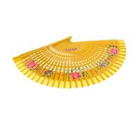 AKOOSY Pieghevole Spagnolo in Legno e Tessuto Doppia Faccia con Motivo Floreale Vintage per Donne e Ragazze Accessorio Portatile per Matrimoni Feste di Danza ed Eventi Estivi