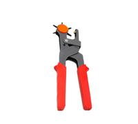 AKOOSY Pinza per Fustellare Cinture in Acciaio al Carbonio con Rotativi Strumento Manuale Antiscivolo e Resistente per Bucare Pelle Cintura Tela e Carta