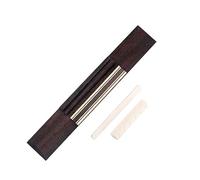 AKOOSY Ponte per Chitarra Osso Kit Sostituzione per Chitarra Acustica Include Selletta e Dado Eccellente Lavorazione per Suono Ottimale per Progetti DIY