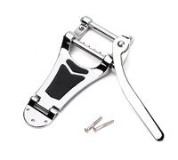 AKOOSY Ponte Tremolo Vibrato Per Chitarra Jazz Cordiera Archtop Hollow Body Con Roller Bar Colore Cromo Design Elegante Per Musica Jazz