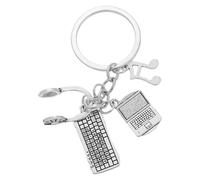 AKOOSY Portachiavi Computer con Tastiera e Mouse a Tema Ingegneristico Accessorio Gioiello per Laureati e Appassionati di Matematica Design Elegante e Materiali Durevoli per Uso