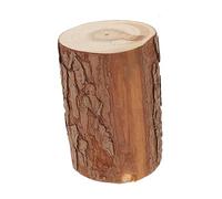 AKOOSY Portafiori in Legno Naturale Sospeso a Parete Forma di Ceppo Rotondo per Decorazioni Floreali e Piante Artificiali