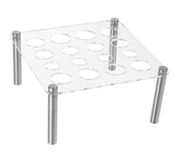 AKOOSY Portastampo Design Stabile e Minimalista per Scacchi in Acrilico e Acciaio Inossidabile Supporto Quadrato per Crafting e DIY Resin Chess
