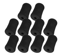 AKOOSY Ricambi per Attrezzatura Palestra per Allenamento Addominali e Sit-up 10 Pezzi Cuscinetti in Spugna Nero Design Multifunzionale e Facile da Pulire per Tubo Macchina Gambe