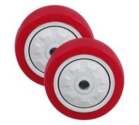 AKOOSY Ruote Girevoli in PVC da 3 Pollici, 2 Pezzi per Carrelli Multiuso e Riscaldatori da Terrazzo, Resistenti all’Usura e Adatte a Spostamenti in Ambienti Esterni