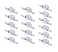 AKOOSY Ruote per Porte Scorrevoli 16 Pezzi in Ferro Zincato e Plastica Rotelle per Armadi Scorrimento Facile e Fluido, Accessori Essenziali per Mobili