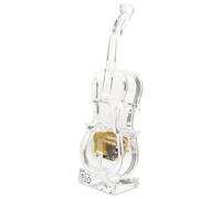 AKOOSY Scatola Carillon Violino in Acrilico, Creativa, a Carica Manuale | Melodia Delicata, Portatile e Leggera, Adatta per Soggiorno e Camera da Letto, Regalo per Festa e Compleanno