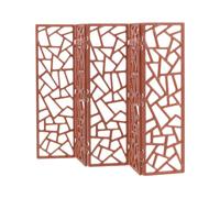 AKOOSY Schermo Miniatura in Plastica Marrone Stile Cinese Vintage 1:20 Divisorio Pieghevole Decorativo Salvaspazio per Area da Banco e Arredamento Casa Bambole