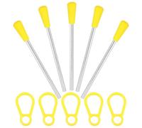 AKOOSY Set 10 Pezzi Triangolo Giocattolo Percussioni in Ferro Bacchette in Plastica, Buona Durezza e Tono per Principianti ed Educazione Musicale