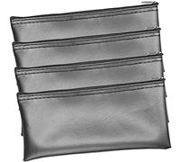 AKOOSY Set 4 Custodie Porta Microfono in Pelle Pu Cerniera, Protezione Antipolvere Compatta e Leggera, Borsa Portamicrofono Per Cantanti e Trasporto Di Microfoni e Telefoni Piccoli