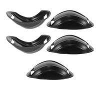AKOOSY Set 5 Pezzi Mentoniere Protettive per Casco Moto, Bici Elettrica e Pattinaggio, Imbottiture Mento Resistenti e Facili da Installare per Protezione Comfort Viso