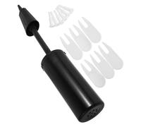 AKOOSY Set Accessori per Gonfiaggio Palla da Yoga con Pompa Manuale in Plastica Resistente alla Deformazione e 6 Tappi Antigoccia per Allenamenti Quotidiani e Dormitori
