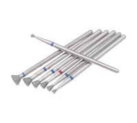 AKOOSY Set da 7 Punte Diamantate per Trapano Unghie Coniche, Utensili Elettrici per Manicure e Pedicure, Protezione Unghie e Levigatura Smalto Gel per Uso Professionale e Domestico
