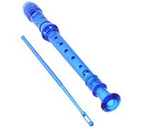 AKOOSY Soprano Recorder Per Ragazza Strumento Musicale Per Principianti Flauto Barocco Abs Blu Superficie Liscia e Suono Uniforme Per Compleanni e