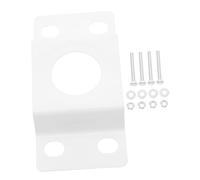 AKOOSY Staffa di Montaggio per Palo della Luce Solare, Supporto per Lampione Esterno, Kit Installazione Palo Illuminazione da Esterno, Resistente in Ferro per Giardino e Strada