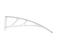 AKOOSY Staffa per Pensilina Porta in PVC Rinforzata Supporto Resistente per Tende da Sole Esterno Adatta per Veranda e Finestra Anti-scolorimento e Montaggio Facile