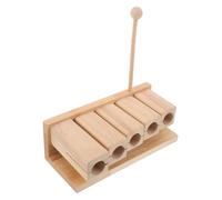 AKOOSY Strumento Percussione in Legno Toni con Mazzuolo per Montessori e Metodo Orff Blocco Ritmico Musicale Leggero per Yoga Scuola e Attività Interattive