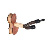 AKOOSY Supporto a Parete Per Violino in Legno Imbottitura Protettiva, Appendiabiti Da Parete Per Violino Dedo Colore Rosso, Facile Da Installare Per Casa e Sala Prove