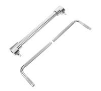 AKOOSY Supporto per Campanaccio Batteria Doppio in Metallo Morsetto Pesante per Grancassa Staffa Montaggio Accessori Percussione Jazz Drum Clip Leggera e Resistente per Musicisti