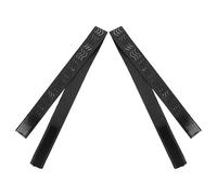 AKOOSY Supporto per Occhiali per Rinoplastica Nero 2 Pezzi Stabilizzatore Nasale in Poliestere e Metallo per Protezione Naso e Uso Quotidiano
