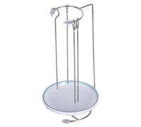 AKOOSY Supporto per Spiedini da Barbecue in Acciaio Inox, Porta Spiedini per Kebab con Gancio Singolo, per Pollo e Alimenti, Cucina All'aperto e Riunioni in Famiglia
