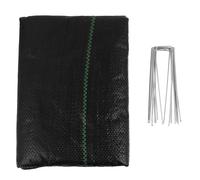 AKOOSY Telo Pacciamatura Antierbacce con Picchetti per Giardino Tessuto PP Resistente per Aiuole e Prato Previene Crescita Erbacce e Erosione del Terreno